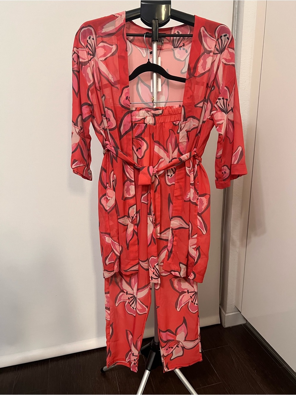 Alexa Paraguay Floral Kimono & Pant Set NWT Size S